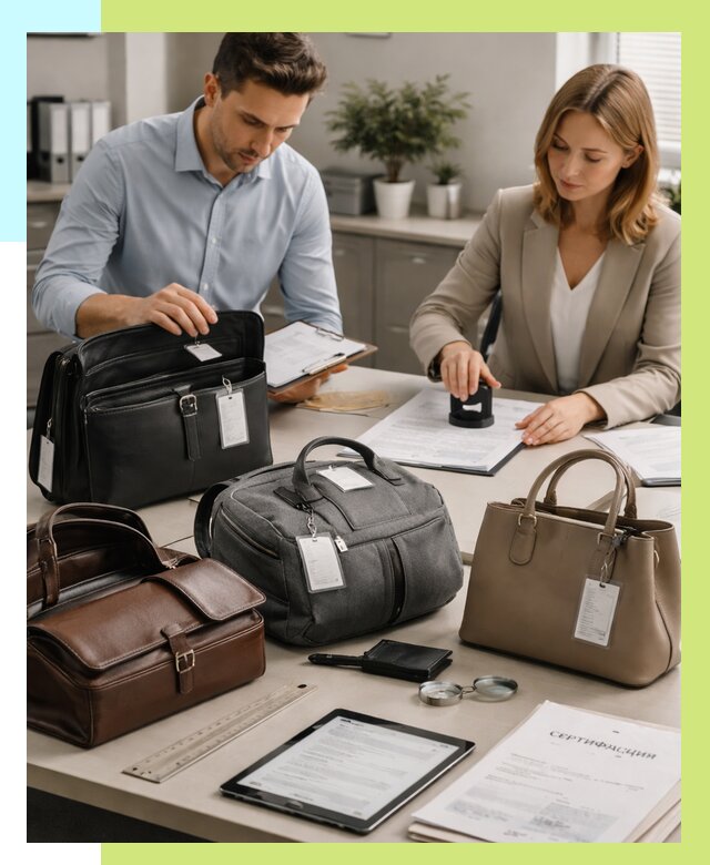 Сертификация сумок в Назарове от 7709 руб. | Алешин-Нрв