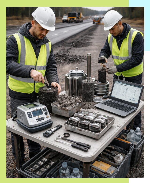 Сертификация асфальта: испытания и подтверждение в Назарове