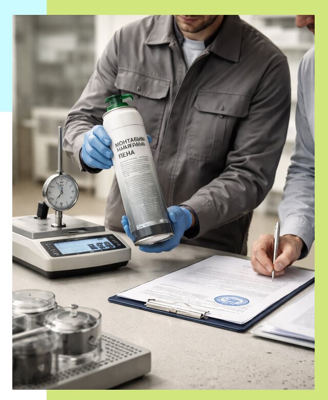 Сертификация монтажной пены в Назарове от 15417 р. | Алешин-Нрв