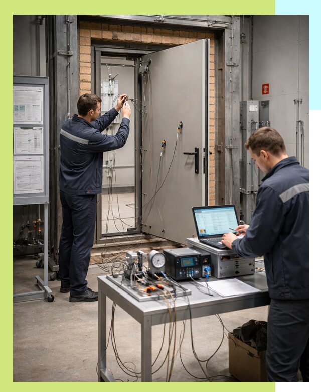 Сертификация противопожарных дверей в Назарове по ГОСТ и ТР