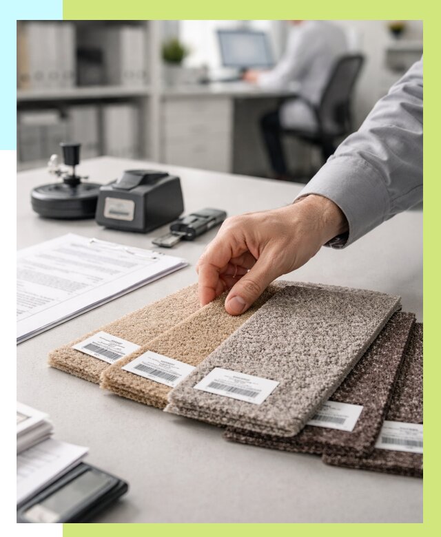 Сертификация ковролина в Назарове от 15417 р., Алешин-Нрв