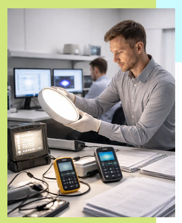 Сертификация светильников в Назарове: испытания и оформление