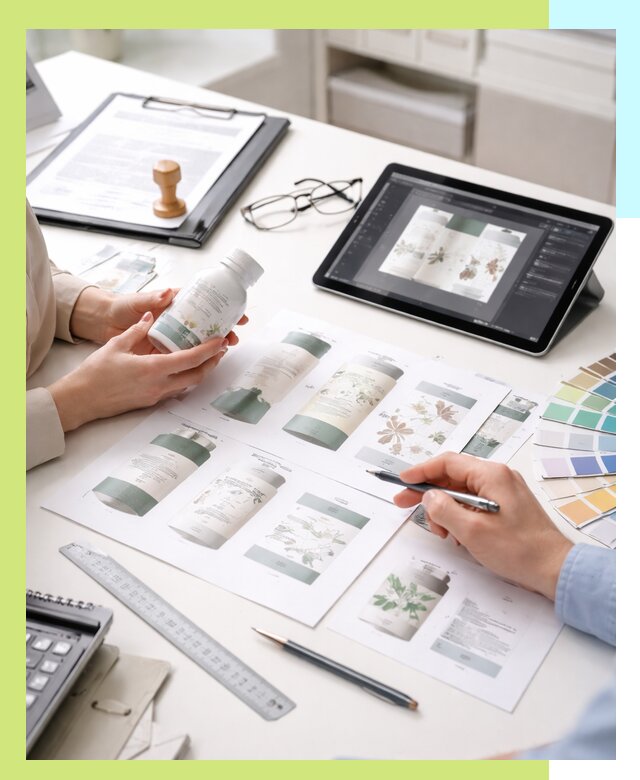 Профессиональная разработка дизайна и текста этикетки продукции в Назарове