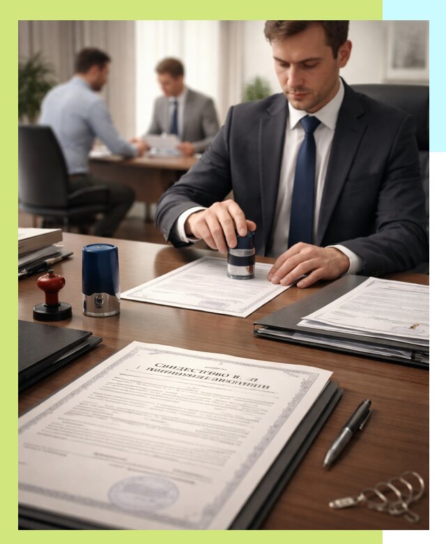 Оформление свидетельства о государственной регистрации в Назарове