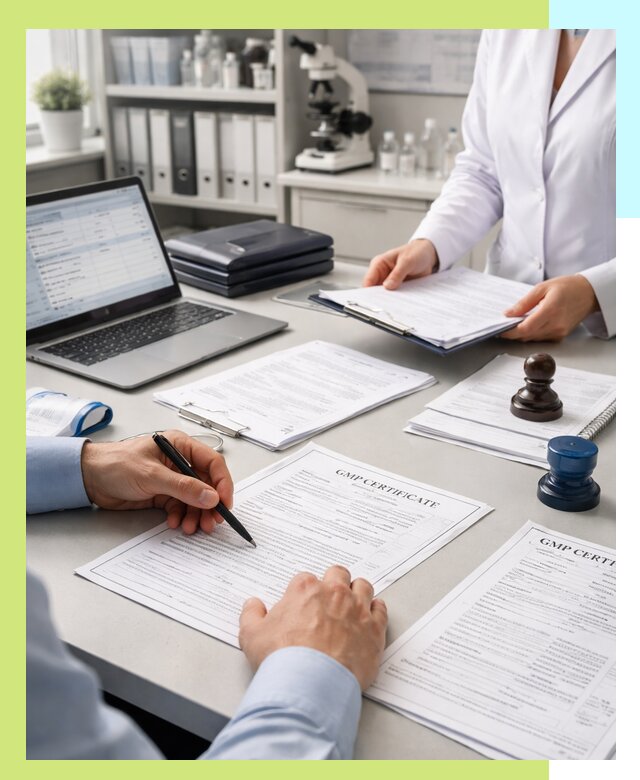 Оформление сертификата GMP в Назарове для фармпроизводства