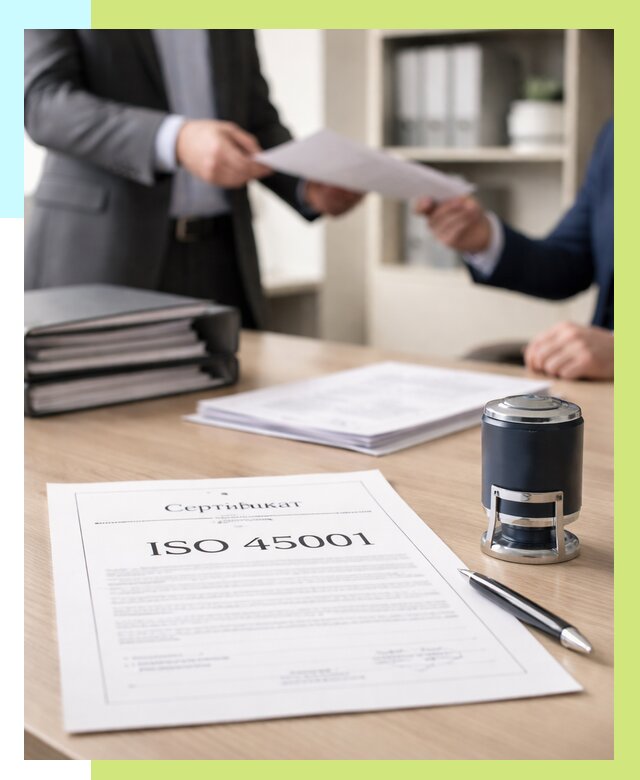 Сертификат ISO 45001 в Назарове под ключ от 46251 р. | Алешин-Нрв
