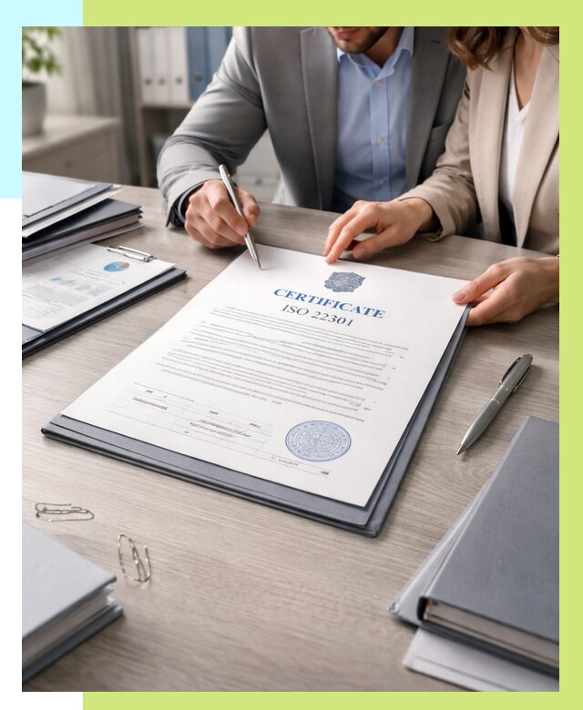 Сертификат ISO 22301 в Назарове от 46251 р. | Алешин-Нрв срочно